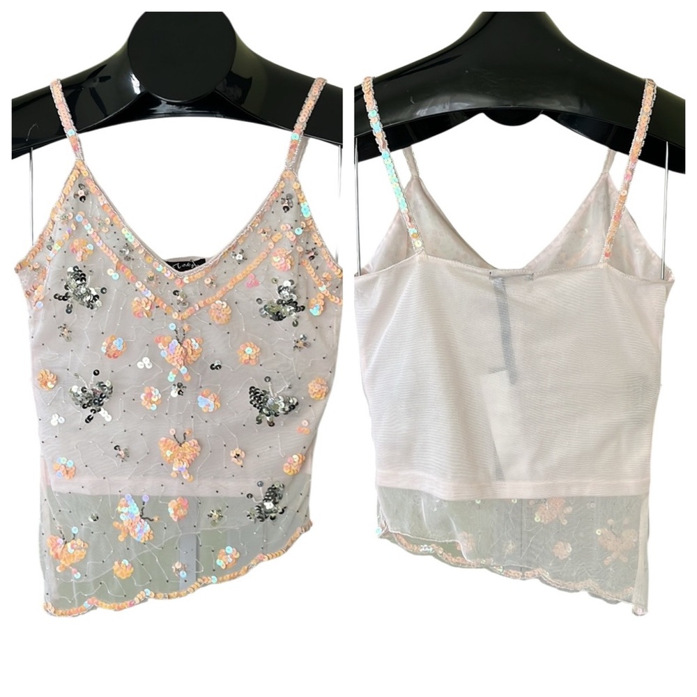 Tokyo Denim Sequined Tank Top